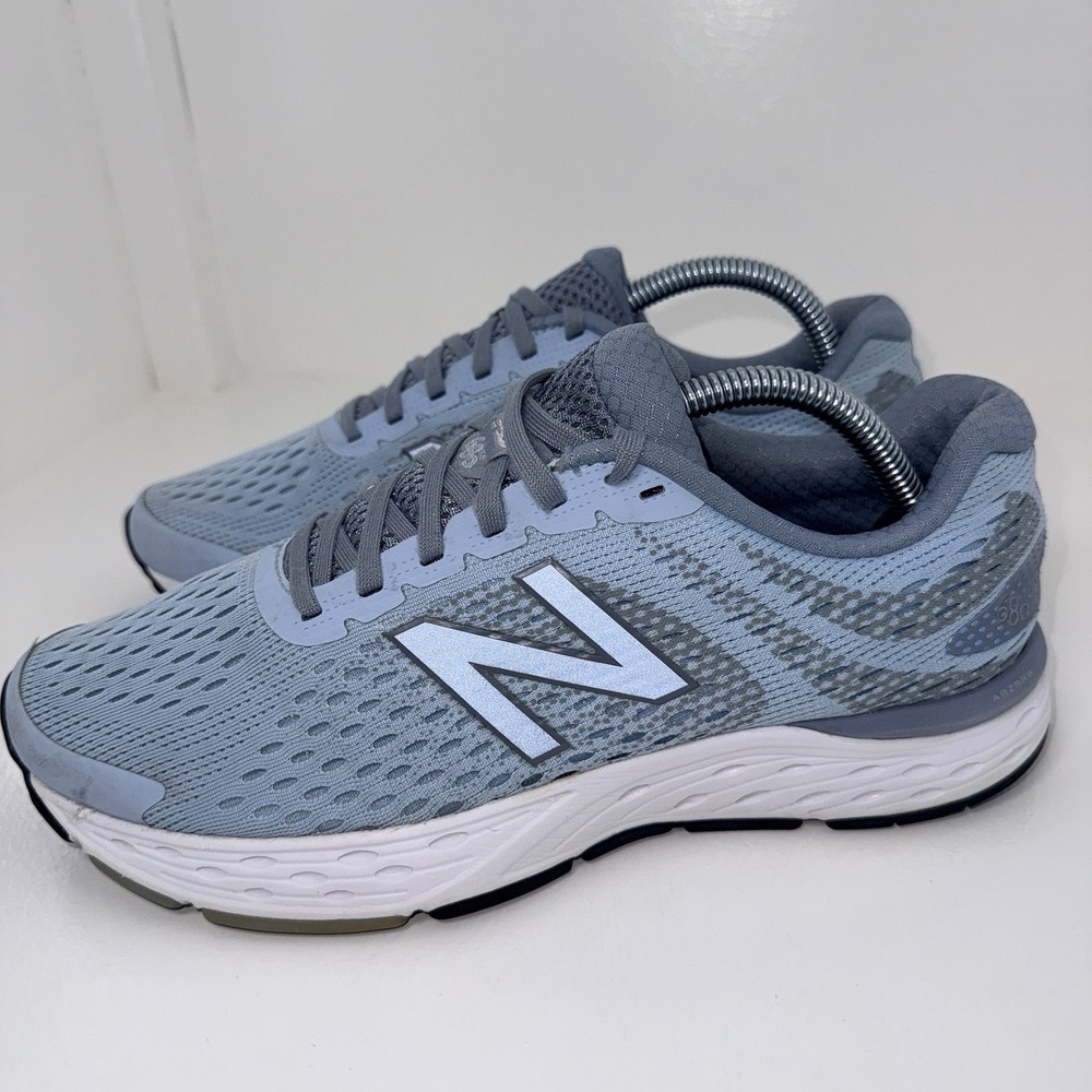 New Balance 680 V6 Blue Athletic Running Shoes Sneakers W680LA6 Women's Size 10